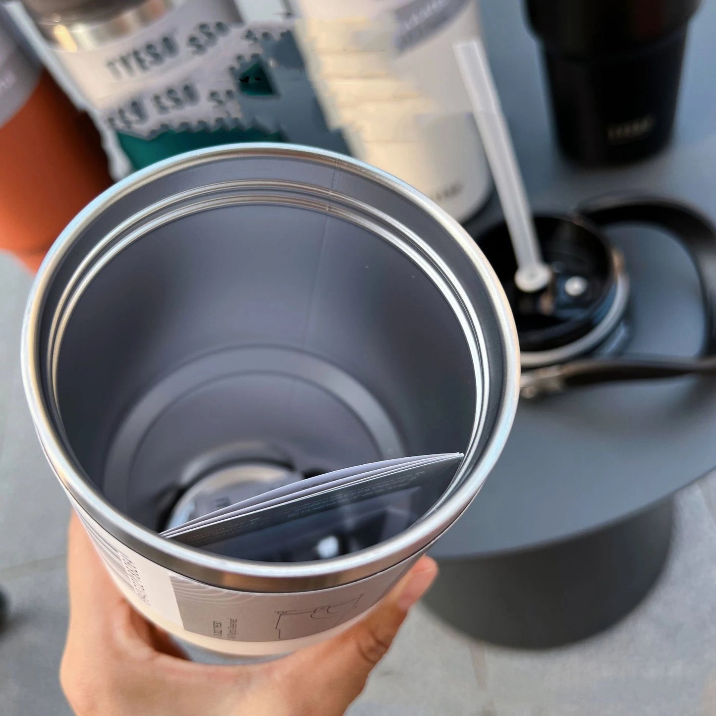 Large capacity portable insulated cup car mounted coffee cup 304 stainless steel - My Barista Coffee