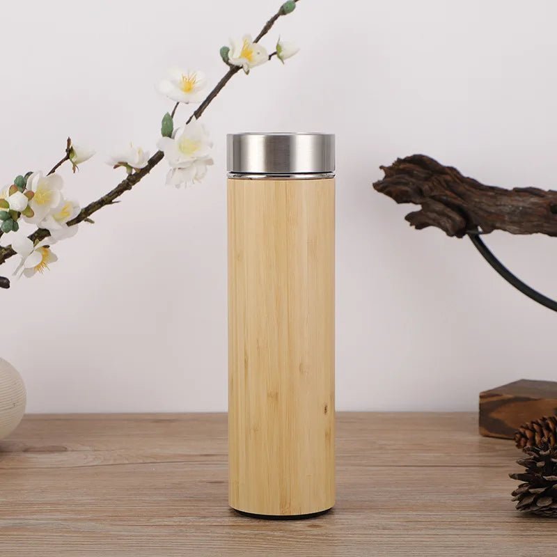 Personalized Bamboo Thermos Insulated Mup Creative Bamboo Insulated Water Bottle Heated Travel Cup Office Cup - My Barista Coffee
