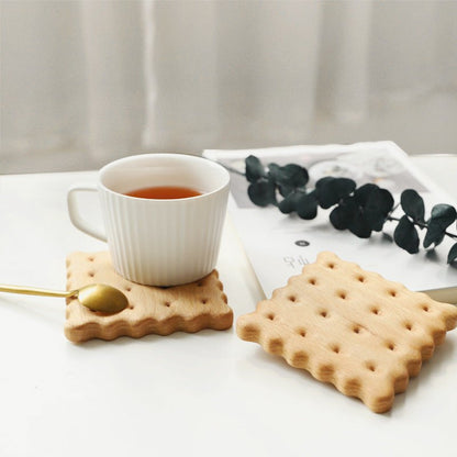 Coaster Solid Wood - Biscuit - My Barista Coffee