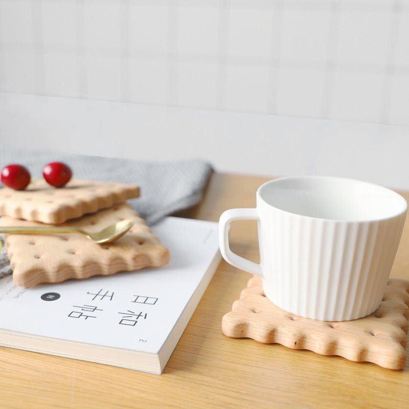 Coaster Solid Wood - Biscuit - My Barista Coffee