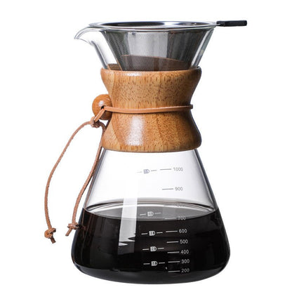 High Borosilicate Glass Hand Brewed Coffee Pot, Glass Coffee Pot, Coffee Set, Coffee Sharing Pot, Coffee Pot - My Barista Coffee