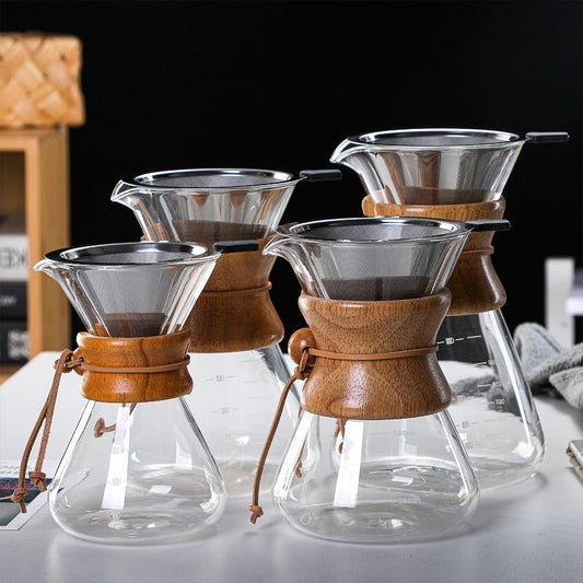 High Borosilicate Glass Hand Brewed Coffee Pot, Glass Coffee Pot, Coffee Set, Coffee Sharing Pot, Coffee Pot - My Barista Coffee