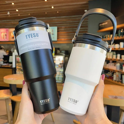 Large capacity portable insulated cup car mounted coffee cup 304 stainless steel - My Barista Coffee