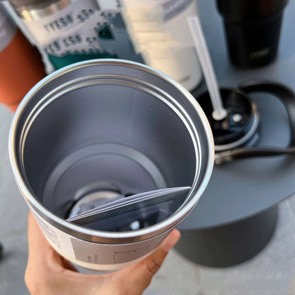 Large capacity portable insulated cup car mounted coffee cup 304 stainless steel - My Barista Coffee