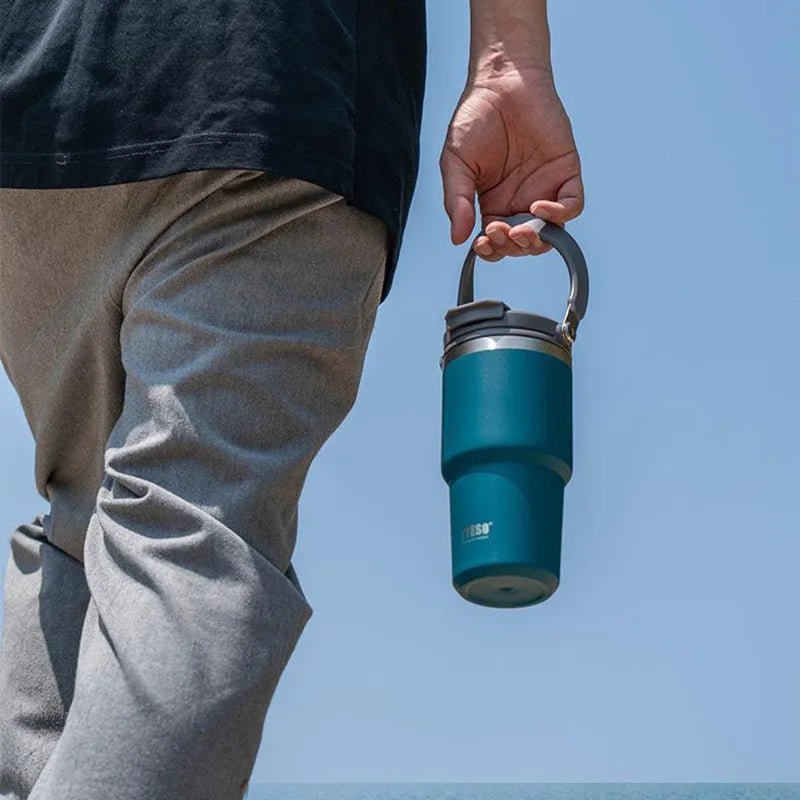 Large capacity portable insulated cup car mounted coffee cup 304 stainless steel - My Barista Coffee
