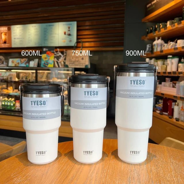 Large capacity portable insulated cup car mounted coffee cup 304 stainless steel - My Barista Coffee