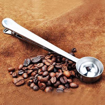 Stainless Steel Coffee Scoop With Clip - My Barista Coffee