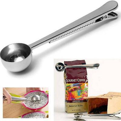 Stainless Steel Coffee Scoop With Clip - My Barista Coffee