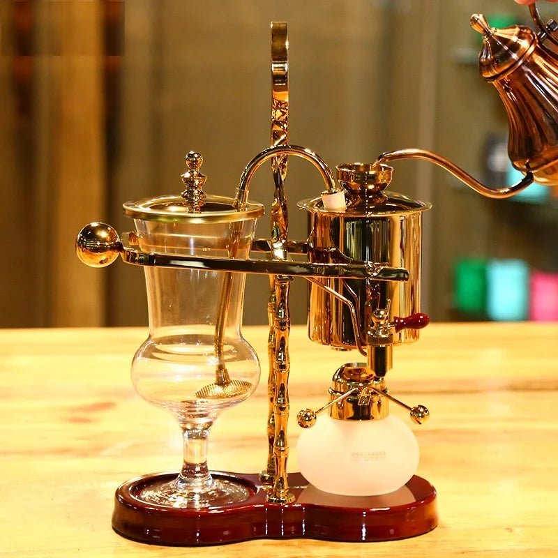 Water Drop Balancing Siphon Coffee Machine Kettle Coffee Maker Syphon Vacumm Coffee Brewer Manual Coffee Brewing Appliance Set - My Barista Coffee