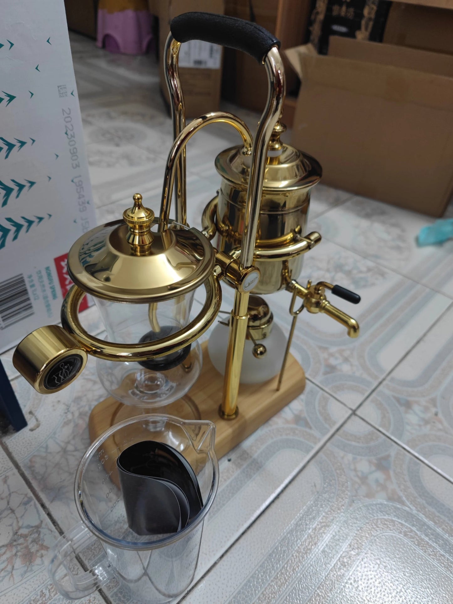 Water Drop Balancing Siphon Coffee Machine Kettle Coffee Maker Syphon Vacumm Coffee Brewer Manual Coffee Brewing Appliance Set - My Barista Coffee