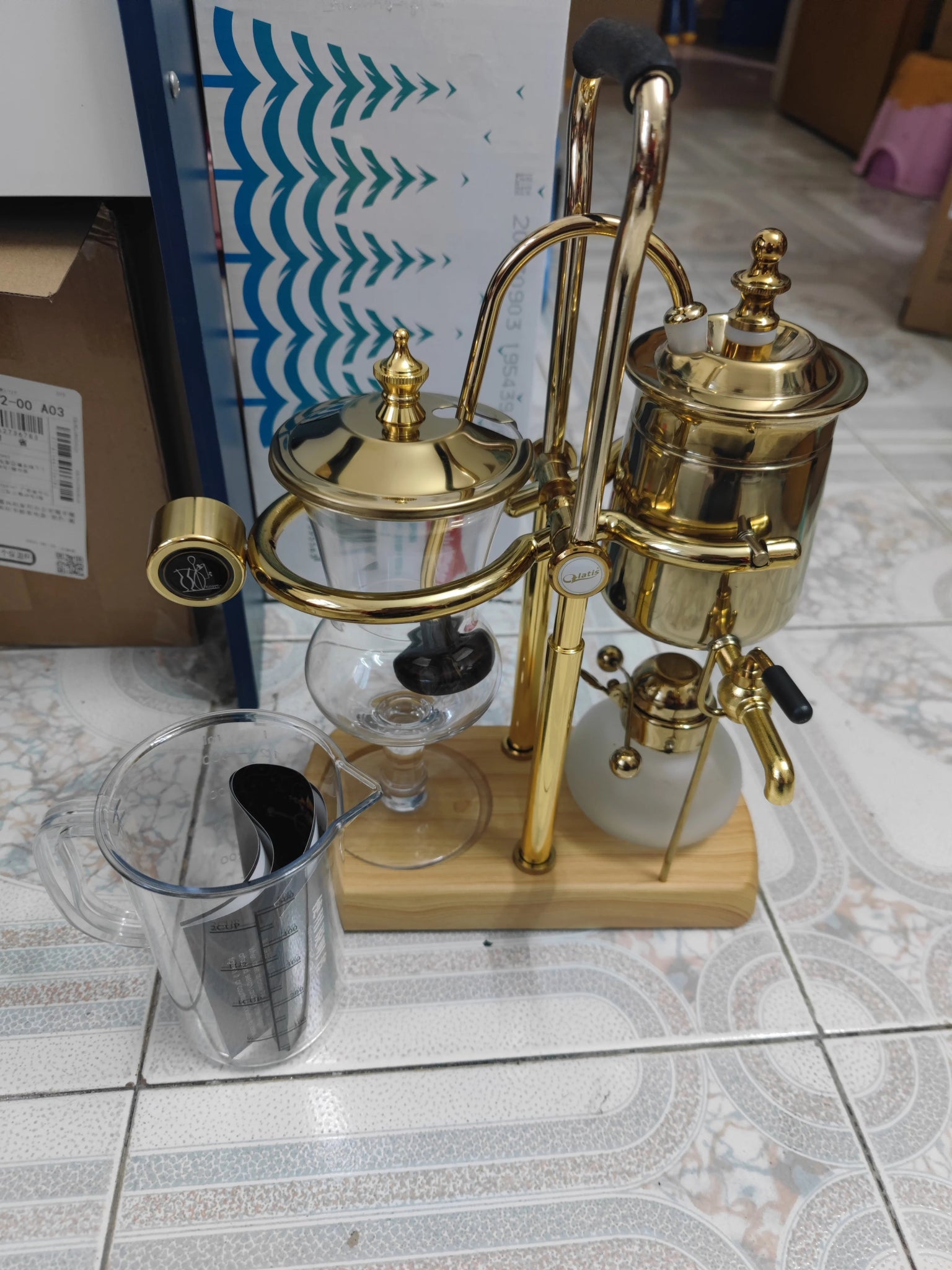 Water Drop Balancing Siphon Coffee Machine Kettle Coffee Maker Syphon Vacumm Coffee Brewer Manual Coffee Brewing Appliance Set - My Barista Coffee